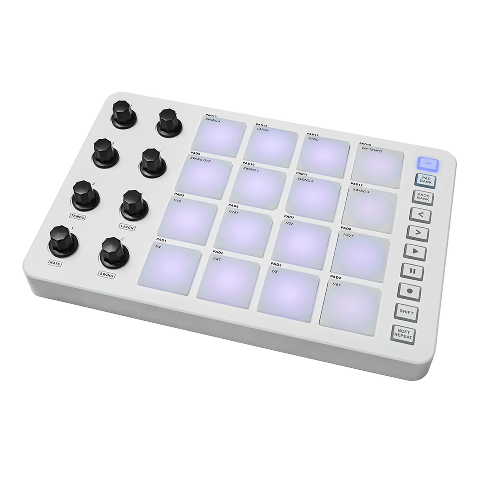 Midi Controller Pad - M-VAVE SMC-PAD White MIDI Controller with