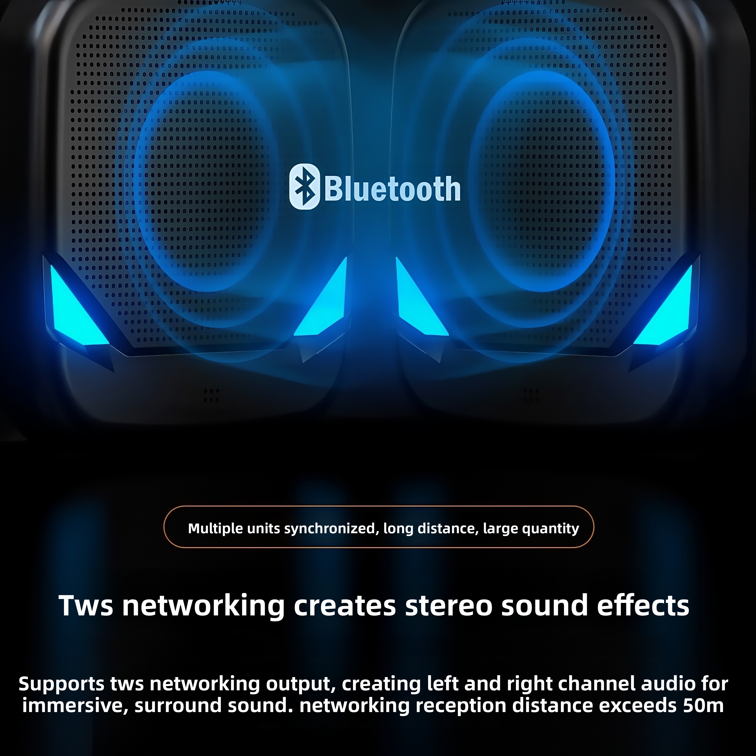 Audio Music Store - Wall-mounted speakers Bluetooth wall-mounted audio system