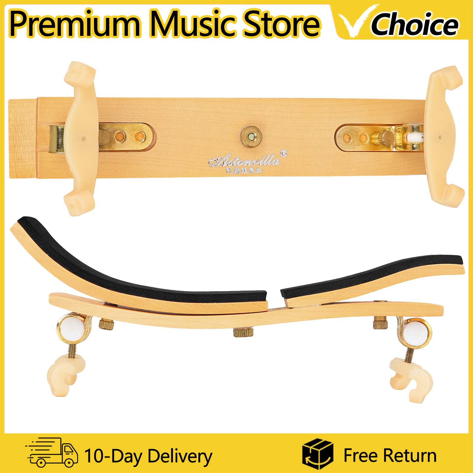 Violin Shoulder Rest - Astonvilla Violin Shoulder Rest AS-02 Adjustable