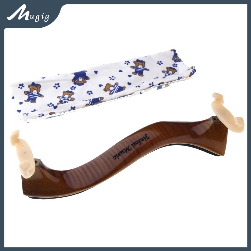 Violin Shoulder Rest - Quality Flamed Maple Wood Adjustable Feet