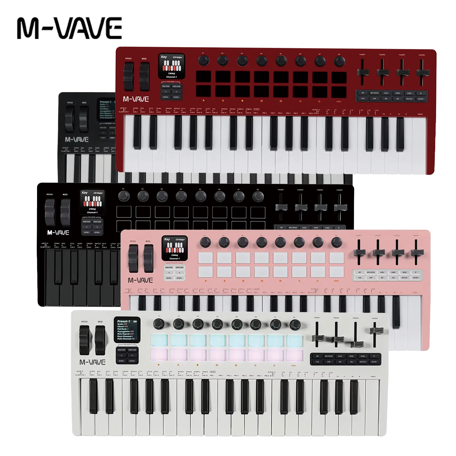 Midi Controller Pad - M-VAVE SMK-37 PRO MIDI Controller 37