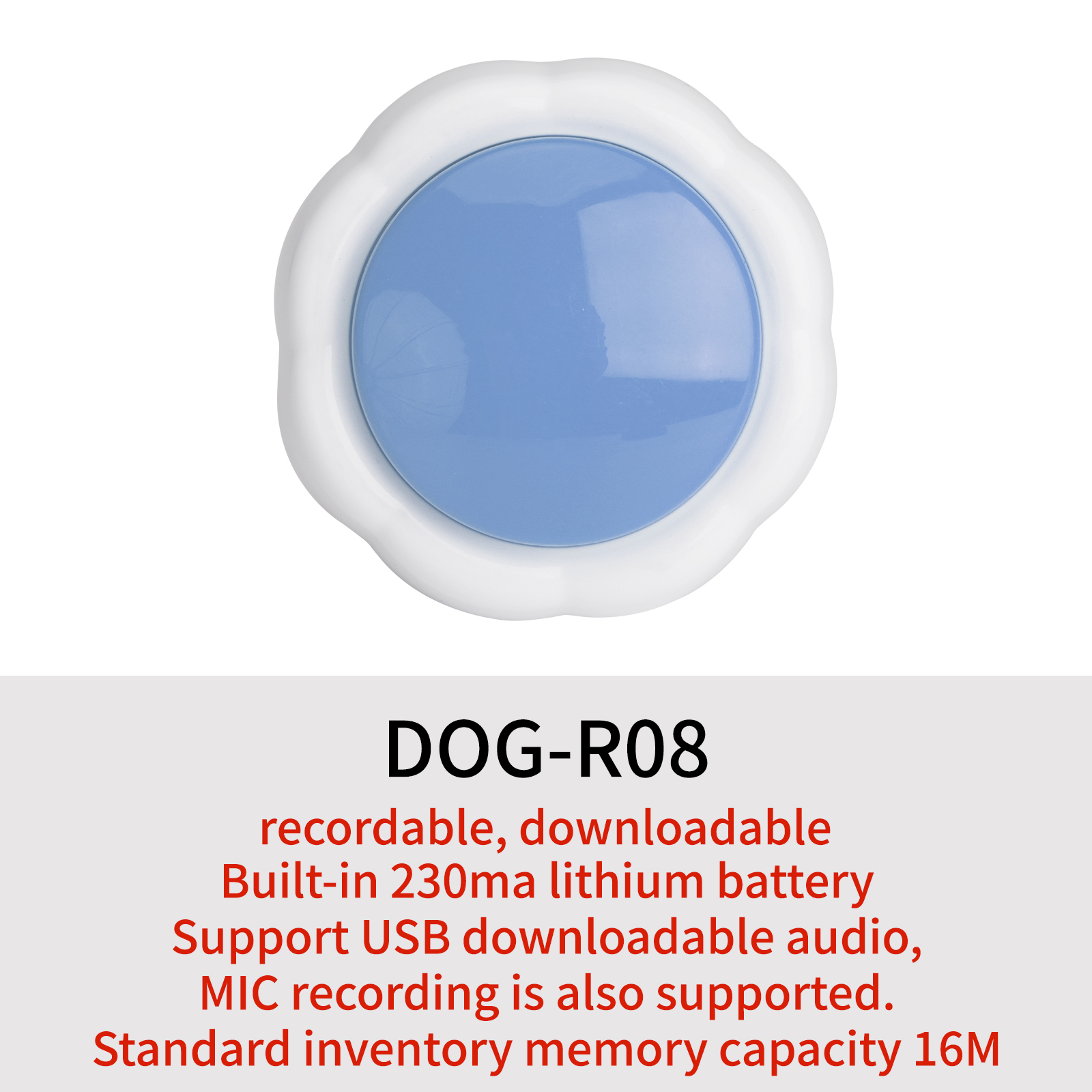 Audio Music To Download - Voice Recording Button,16MB USB Downloadable &