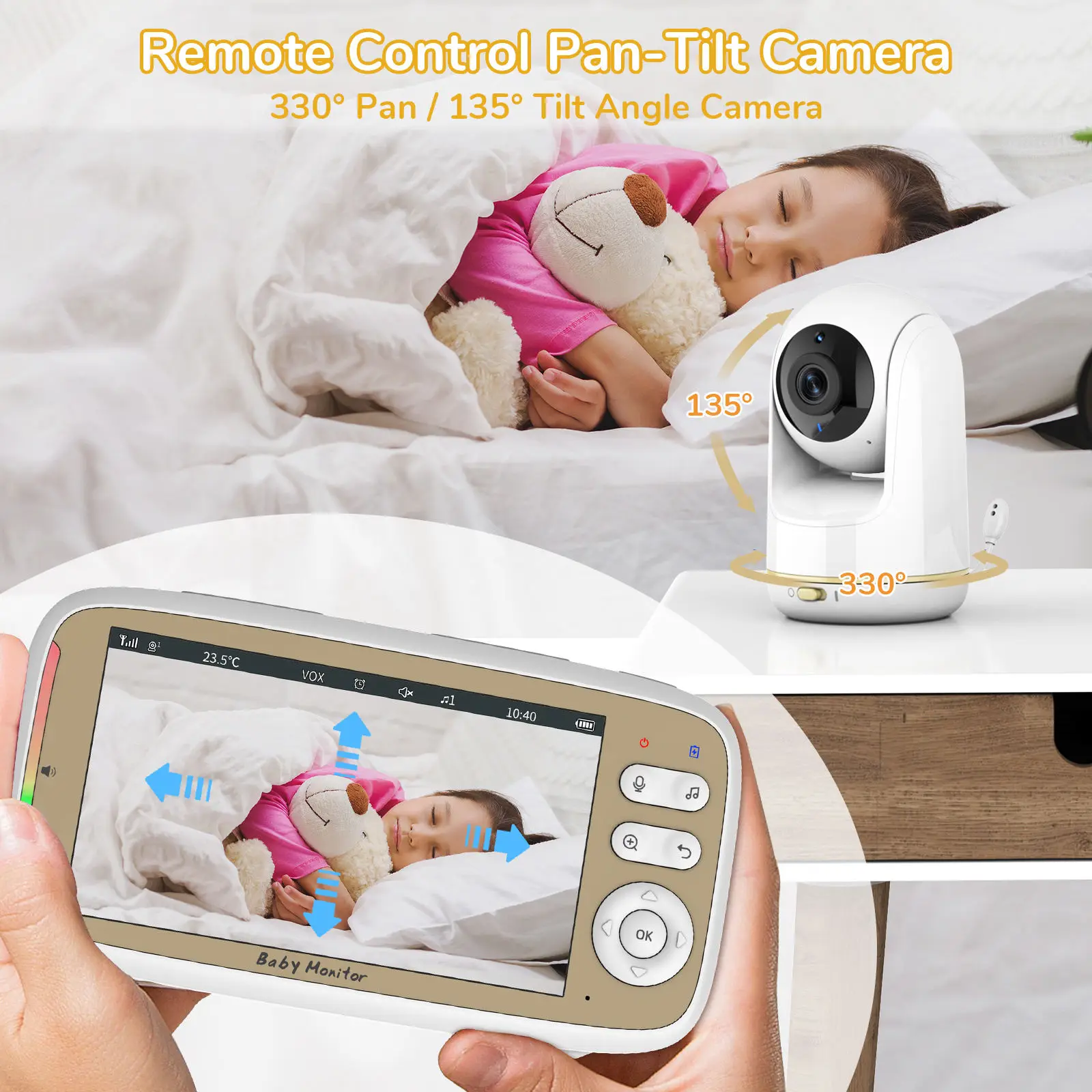 VB803 PRO Baby Monitor with 2p - Audio Music For Video avaliação e preço