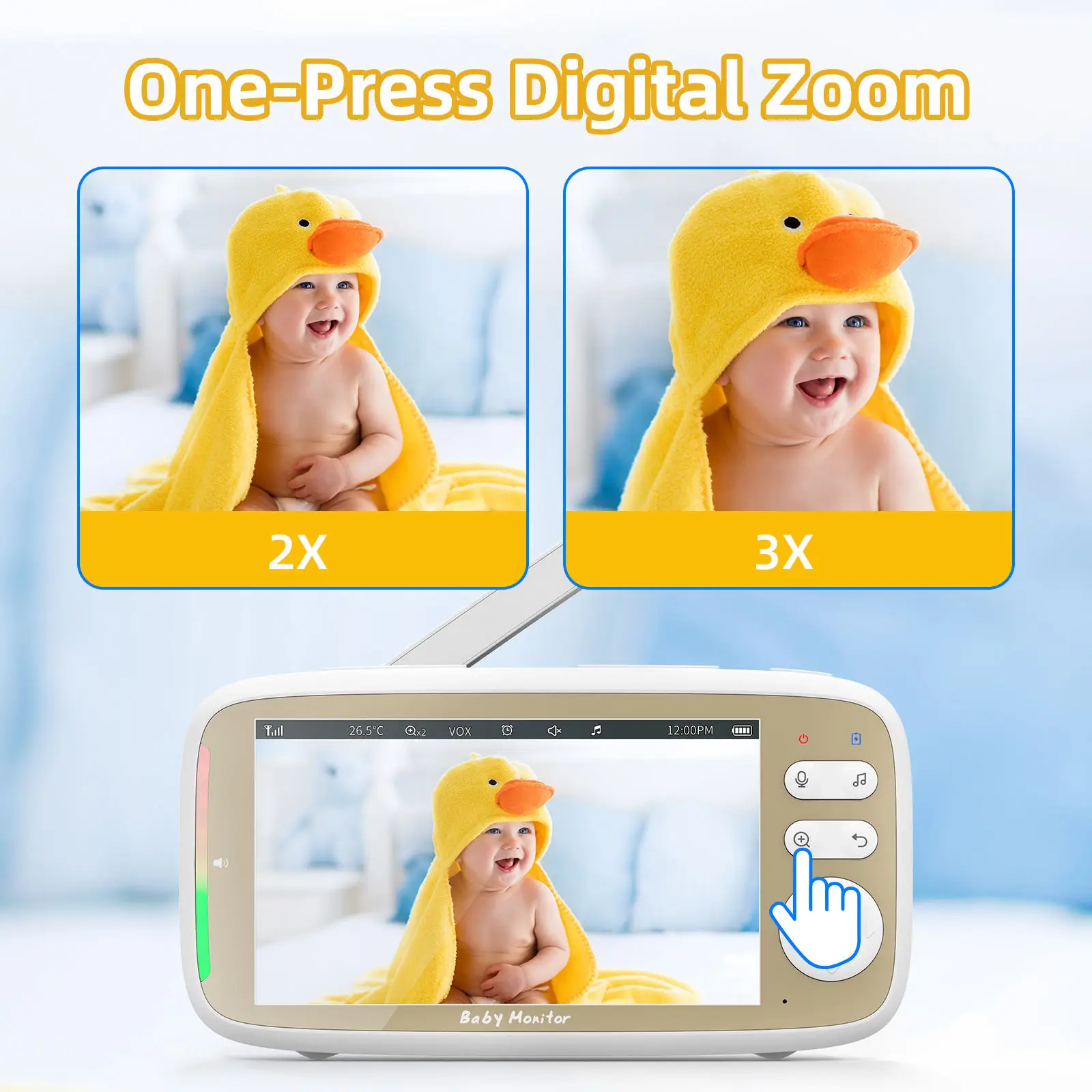 VB803 PRO Baby Monitor with 2p - Audio Music For Video avaliação e preço