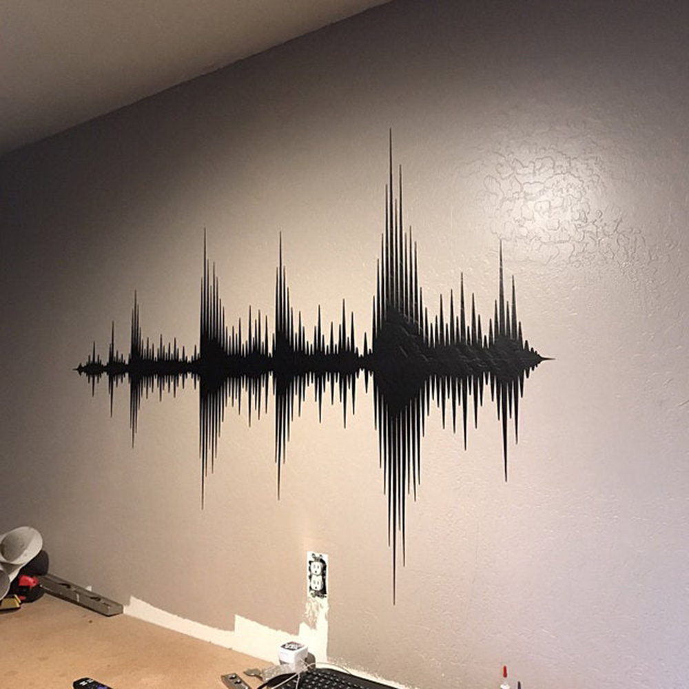 Audio Wave Wall Decal Sound Wa - Audio Music Remover Free avaliação e preço