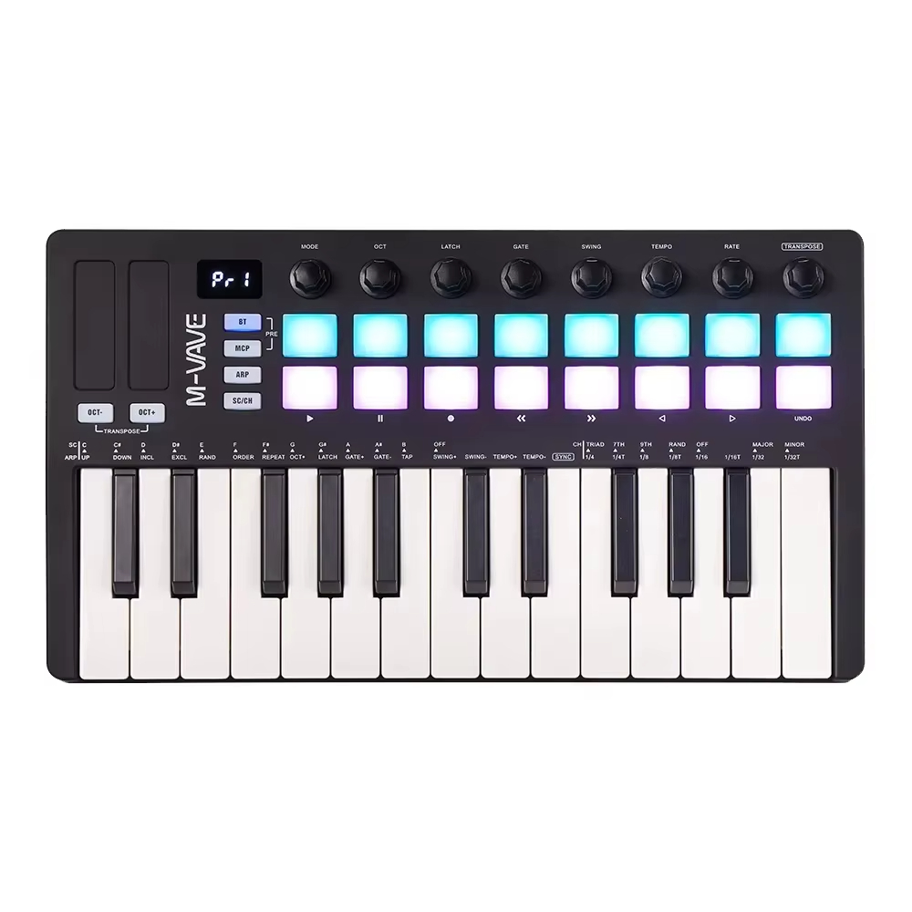 M-VAVE SMK-25 II Black MIDI Dr - Midi Controller Pad avaliação e preço