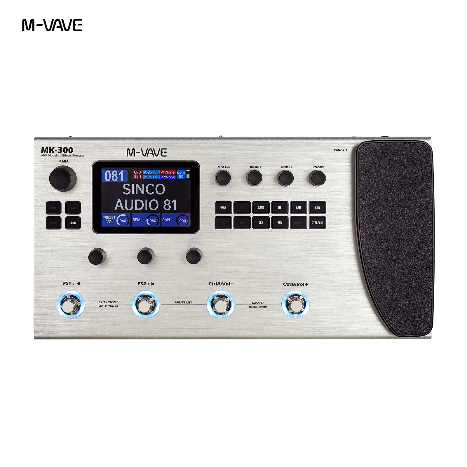 M-VAVE MK-300 Multi-Function G - Looper Pedal Guitar avaliação e preço