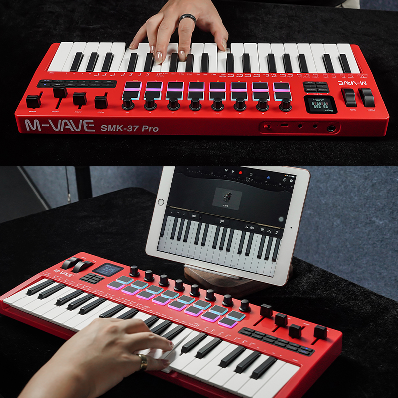 M-VAVE SMK-37 PRO Keyboard MID - Midi Controller Pad avaliação e preço