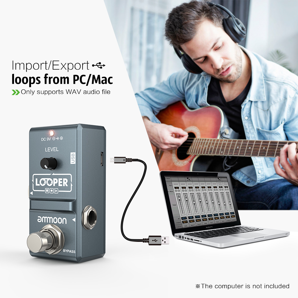 ammoon AP-09  Nano Loop Electr - Looper Pedal Guitar avaliação e preço