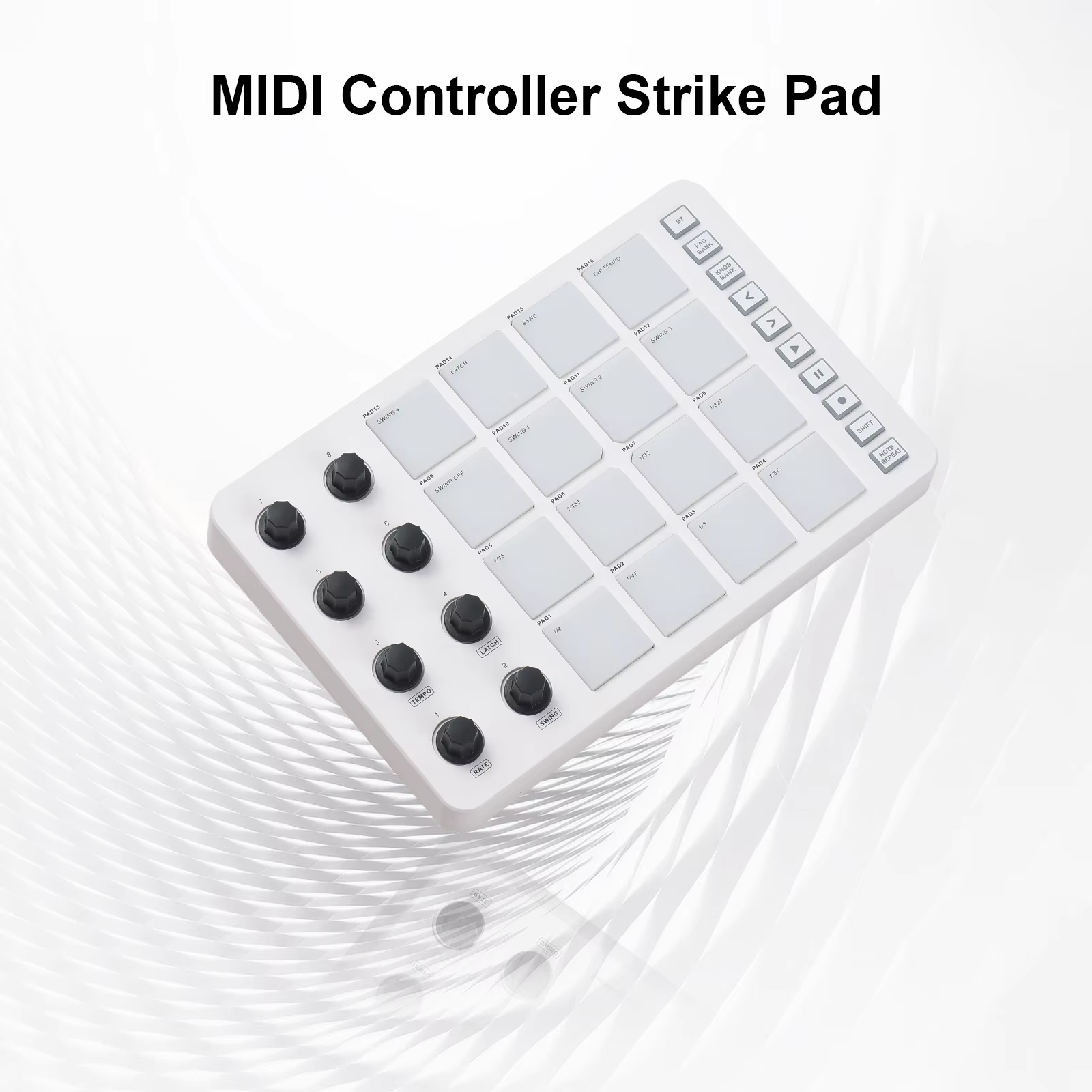 M-VAVE SMC-PAD White MIDI Cont - Midi Controller Pad avaliação e preço