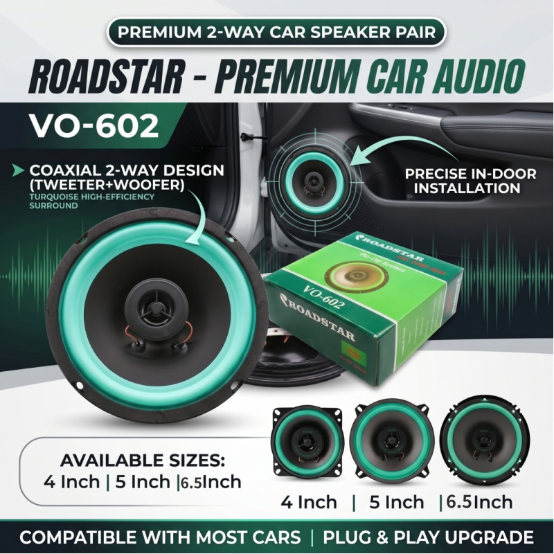 4/5/6.5 Inch Car Speakers Coax - Audio Universal Music avaliação e preço