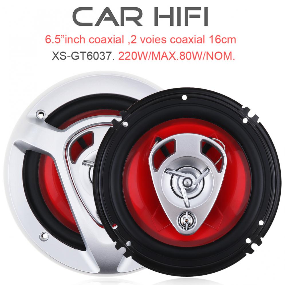 2pcs 220W 6.5 Inch Car HiFi Co - Audio Universal Music avaliação e preço