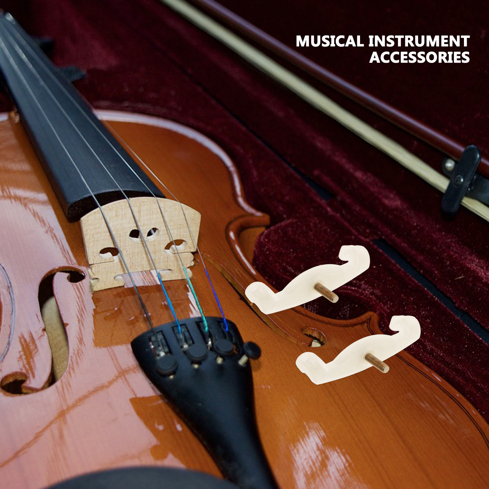 2Pcs Violin Shoulder Rest Feet - Violin Shoulder Rest avaliação e preço