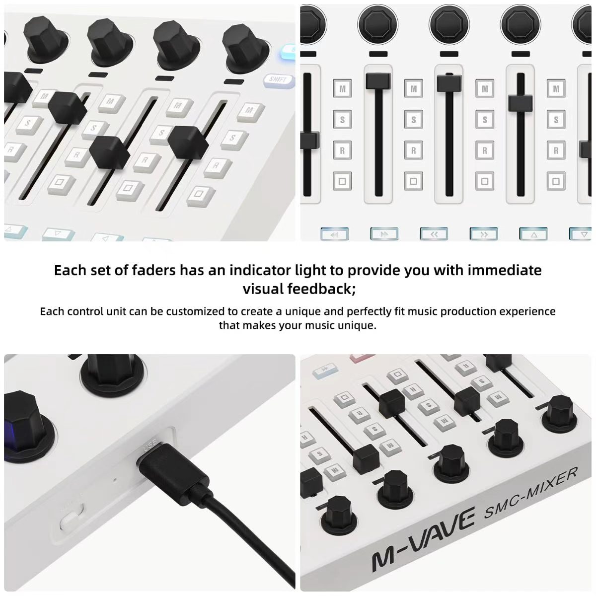 M-VAVE SMC-MIXER Wireless MIDI - Midi Controller Pad avaliação e preço