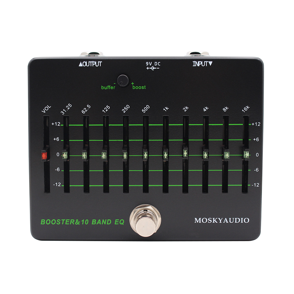 Mosky Clean Booster 10 Band EQ - Looper Pedal Guitar avaliação e preço