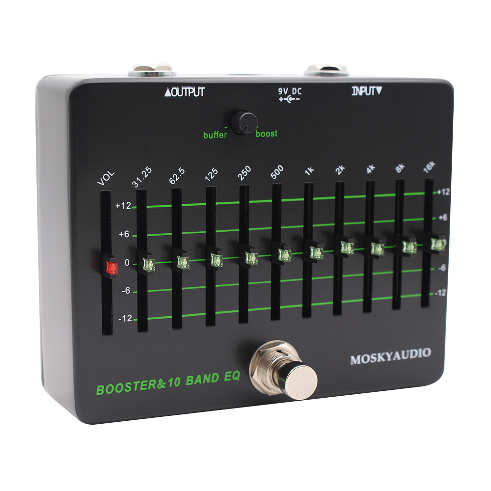 Mosky Clean Booster 10 Band EQ - Looper Pedal Guitar avaliação e preço