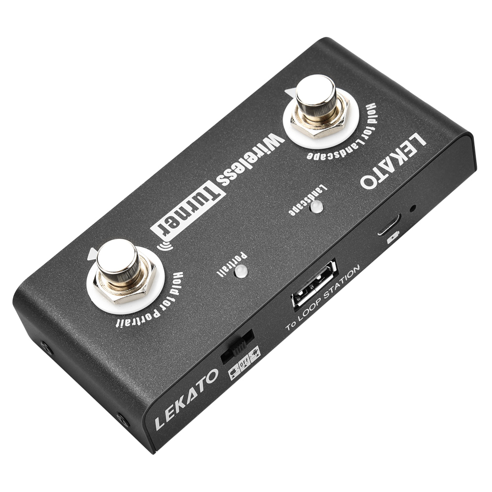 Lekato Wireless Bluetooth Page - Looper Pedal Guitar avaliação e preço