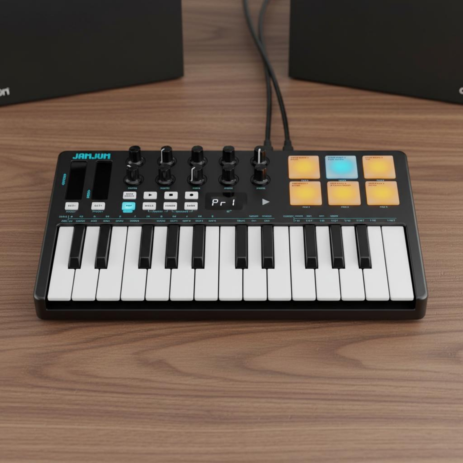 25-Key Keyboard Controller Bui - Midi Controller Pad avaliação e preço