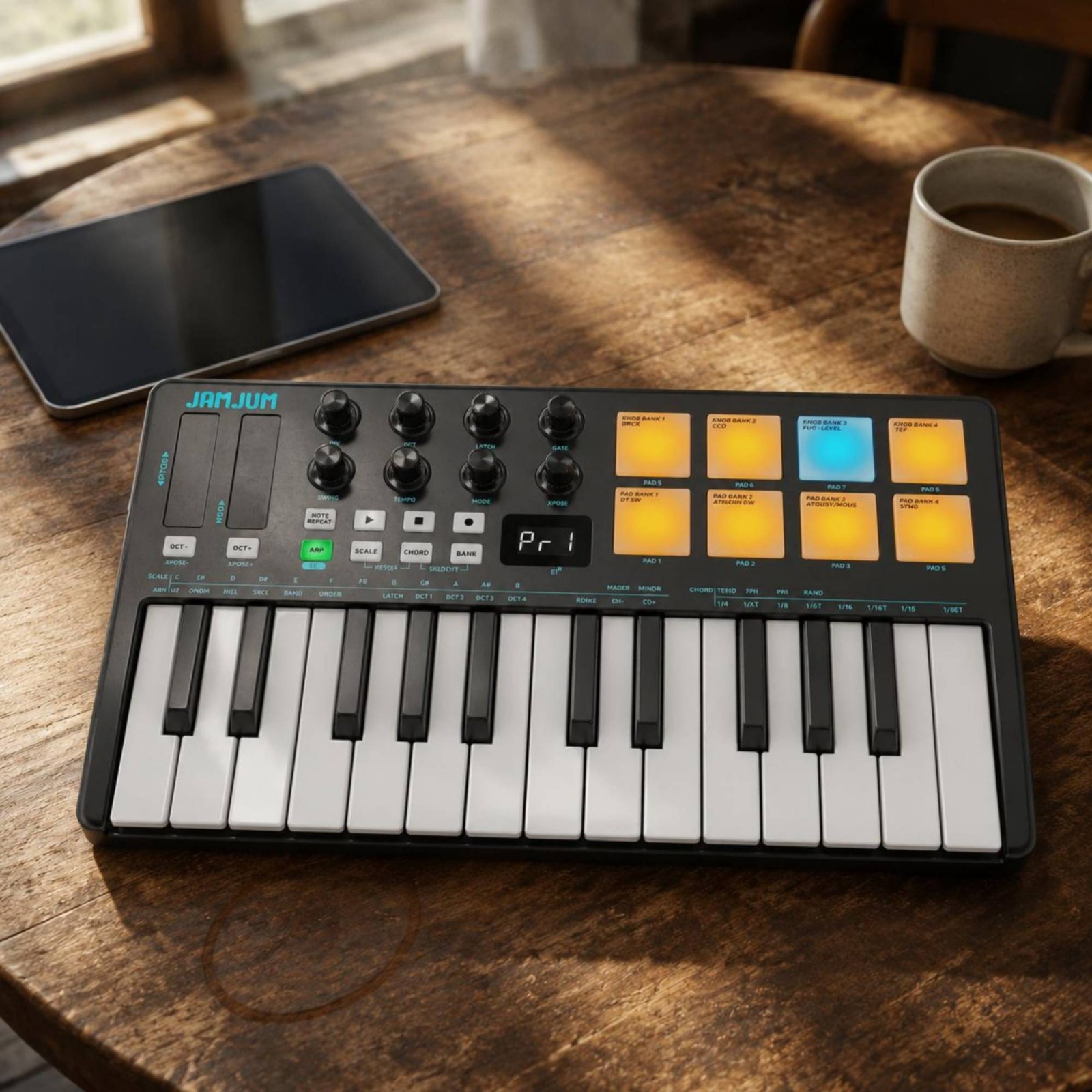 25-Key Keyboard Controller Bui - Midi Controller Pad avaliação e preço
