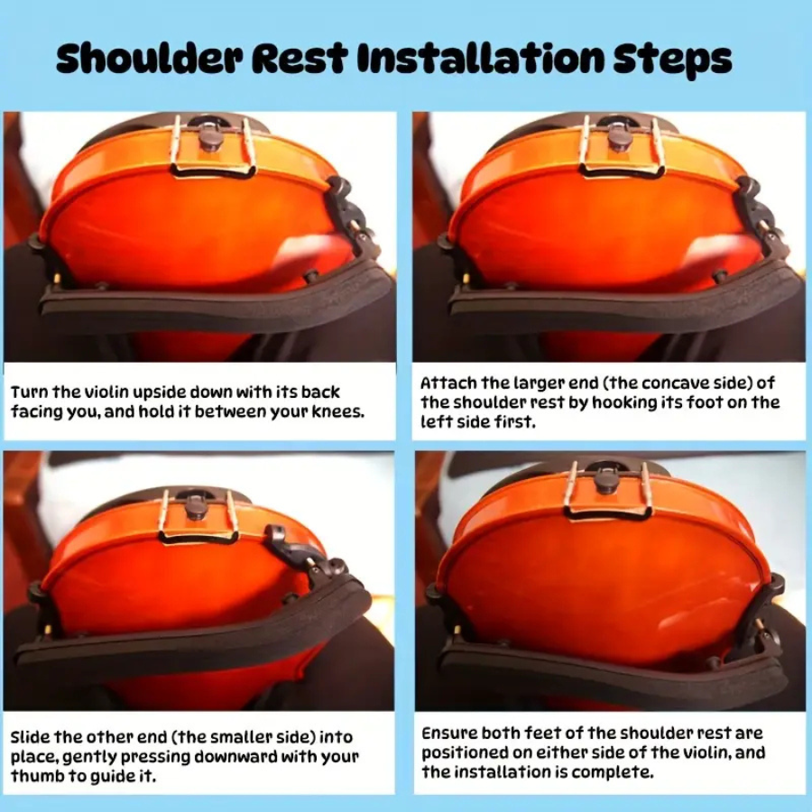1 pc Adjustable Violin Shoulde - Violin Shoulder Rest avaliação e preço