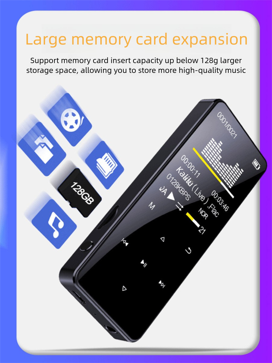 64gb MP3 Player With Bluetooth - Audio Music By avaliação e preço