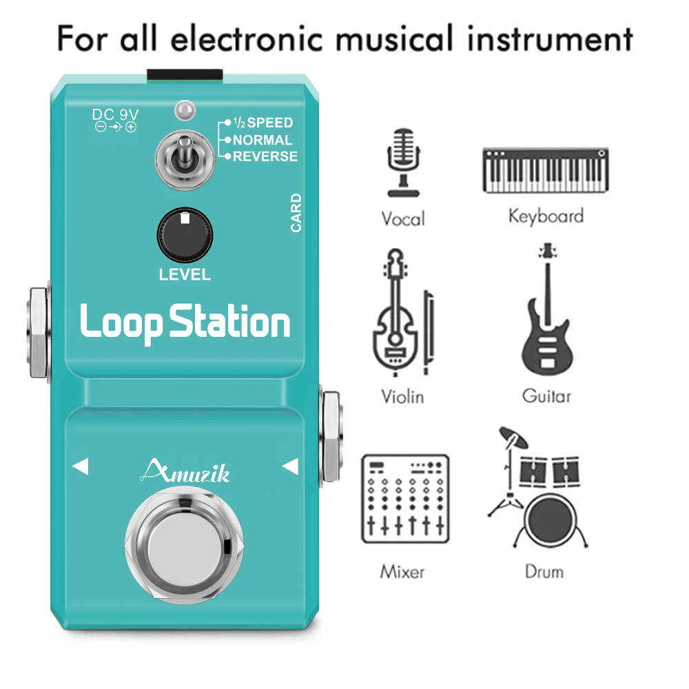 Amuzik Guitar Bass Keyboard Rh - Looper Pedal Guitar avaliação e preço