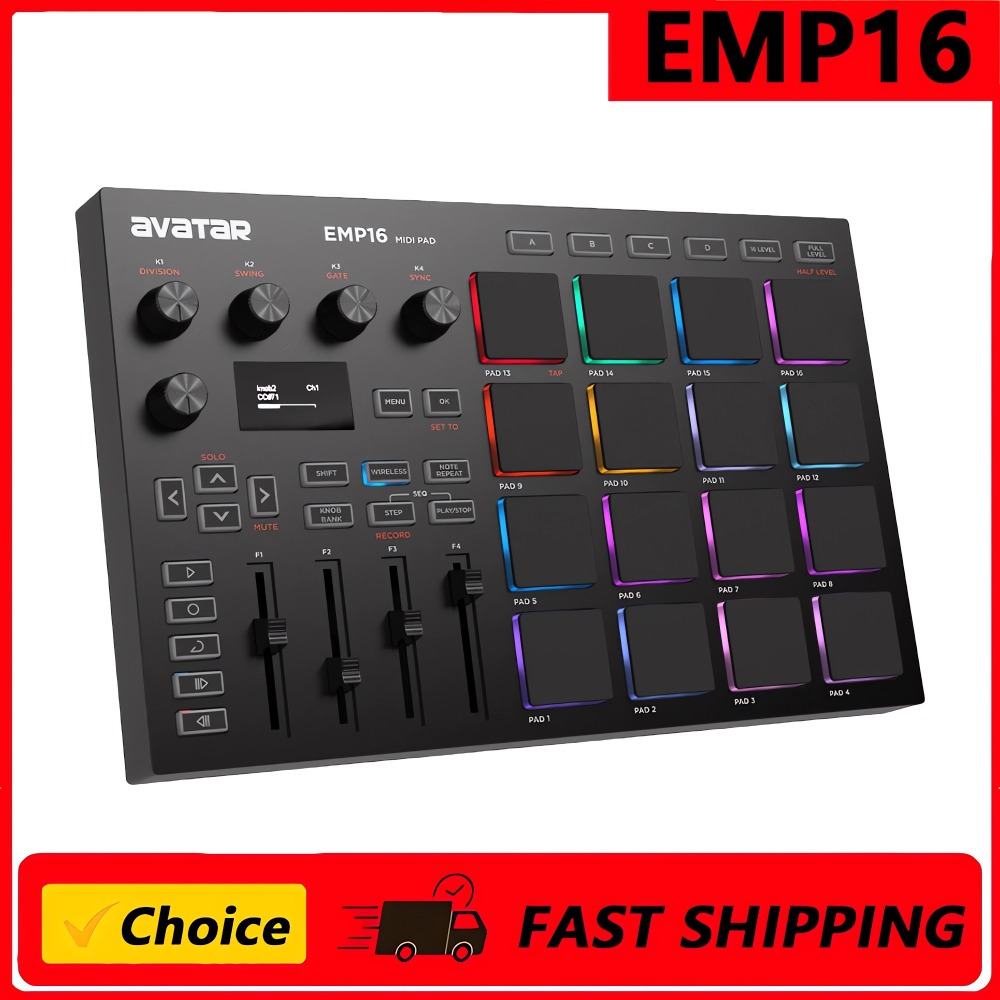EMP16 MIDI Pad Controller Beat - Midi Controller Pad avaliação e preço