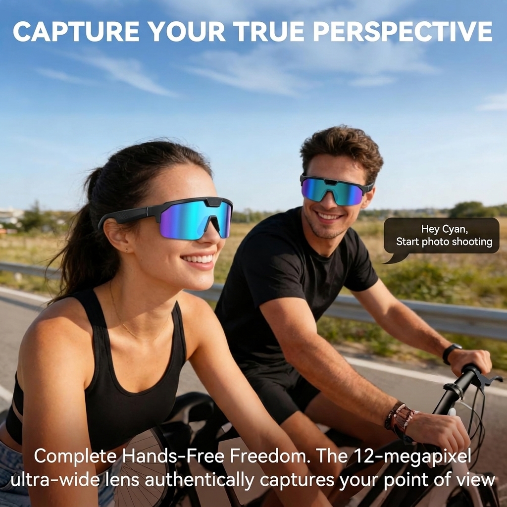 2026 New AI Smart Sports Glass - Audio Music For Video avaliação e preço