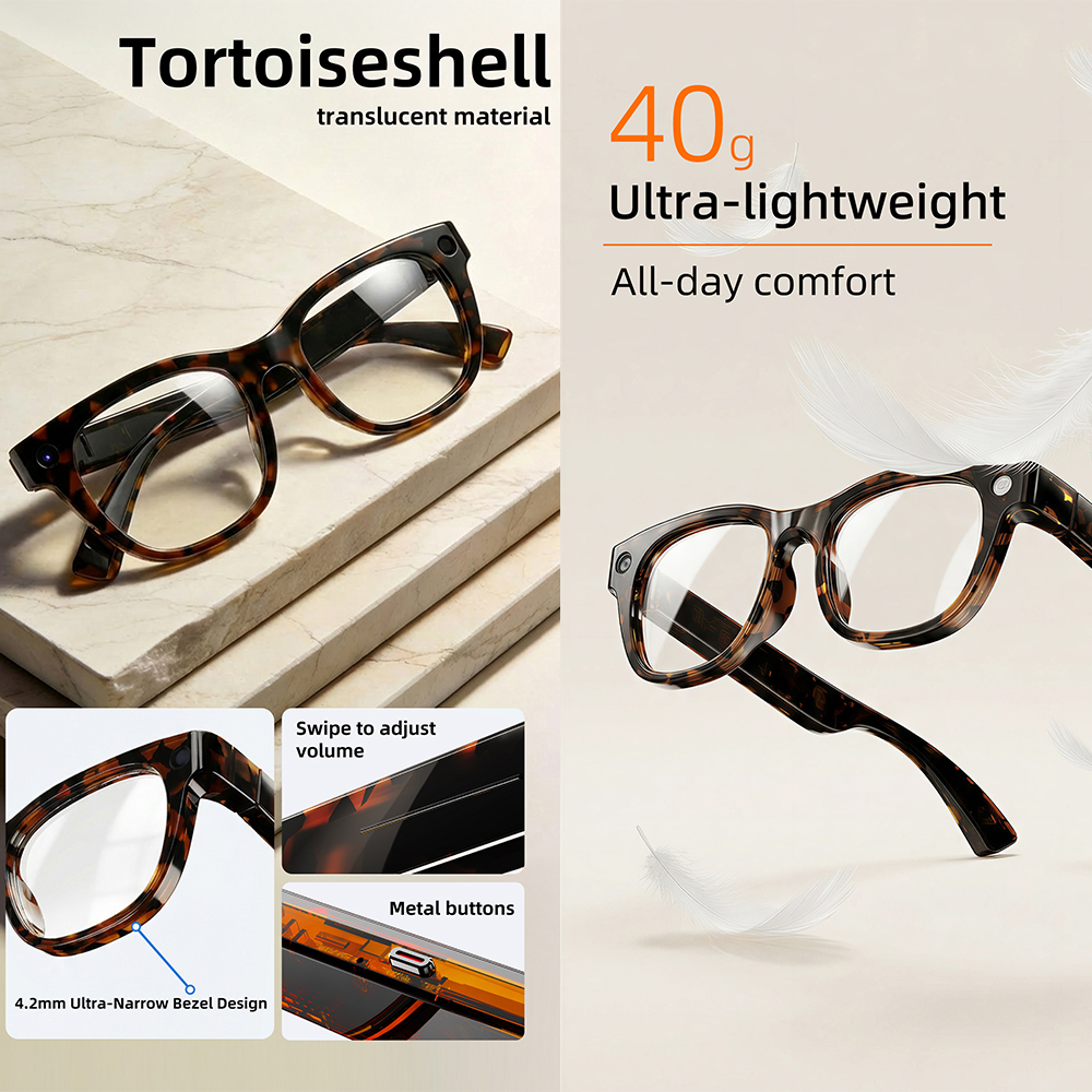 G600 Pro AI Smart Glasses 13MP - Audio Music For Video avaliação e preço