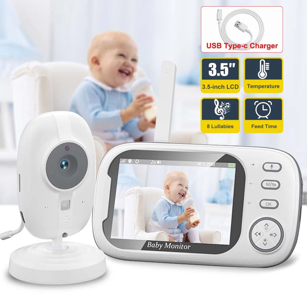 3.5'' Video Baby Monitor 2.4G  - Audio Music For Video avaliação e preço