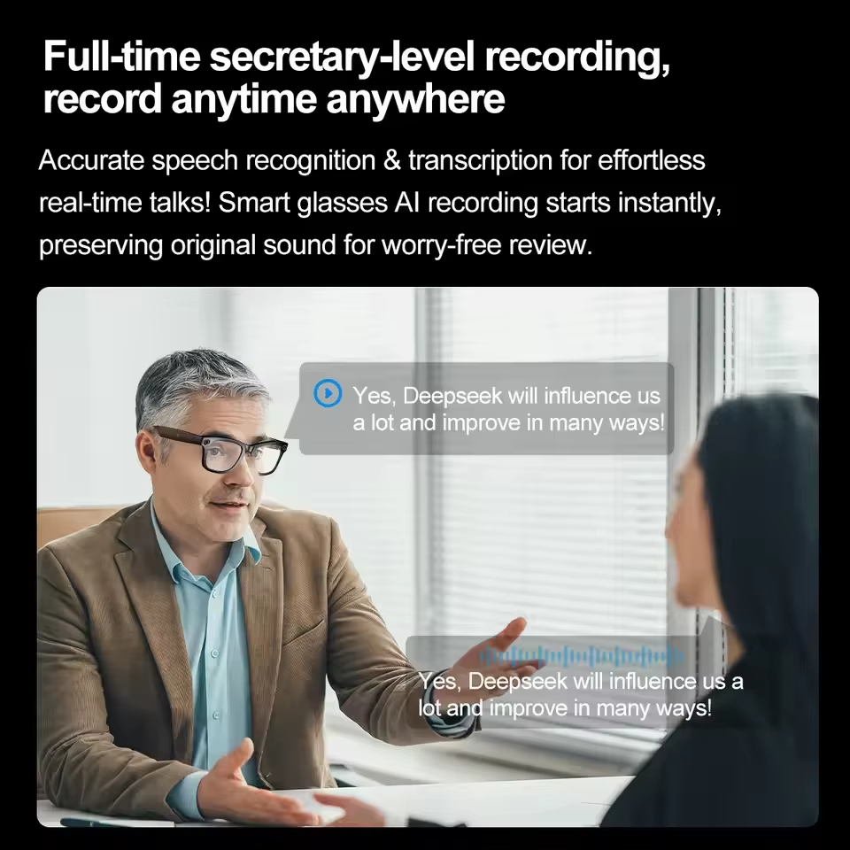 2026 New AI Smart Glasses with - Audio Music For Video avaliação e preço