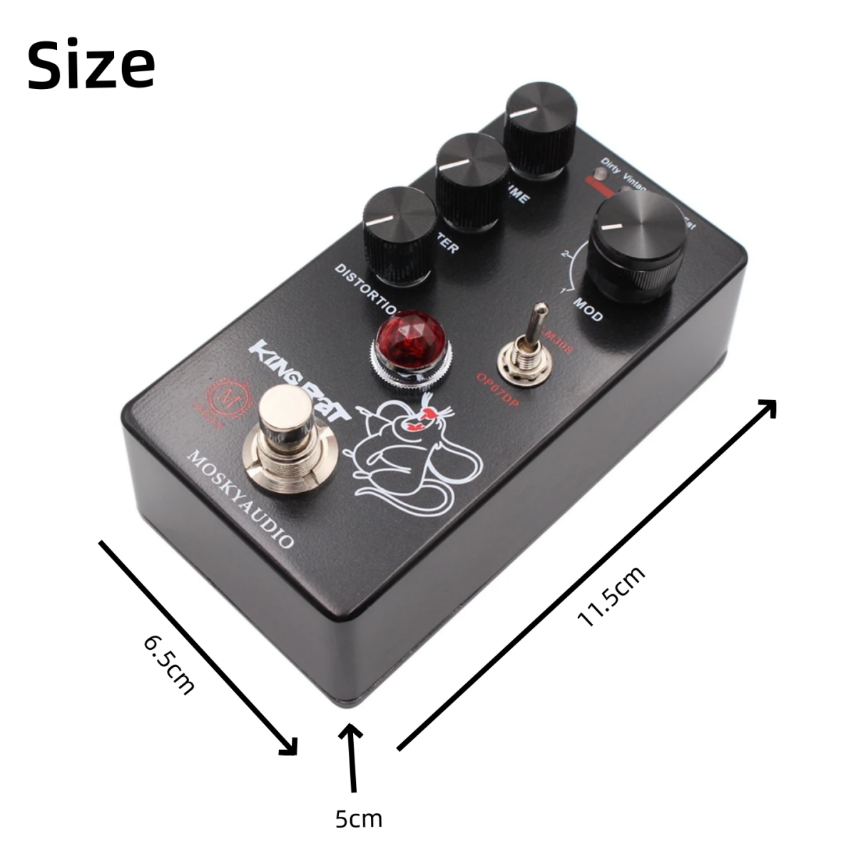 Mosky KING RAT Effects Pedal D - Looper Pedal Guitar avaliação e preço