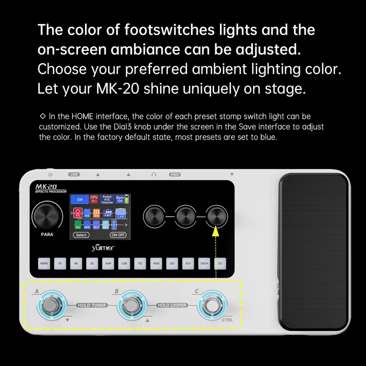 M-VAVE MK-20 White Portable Gu - Looper Pedal Guitar avaliação e preço