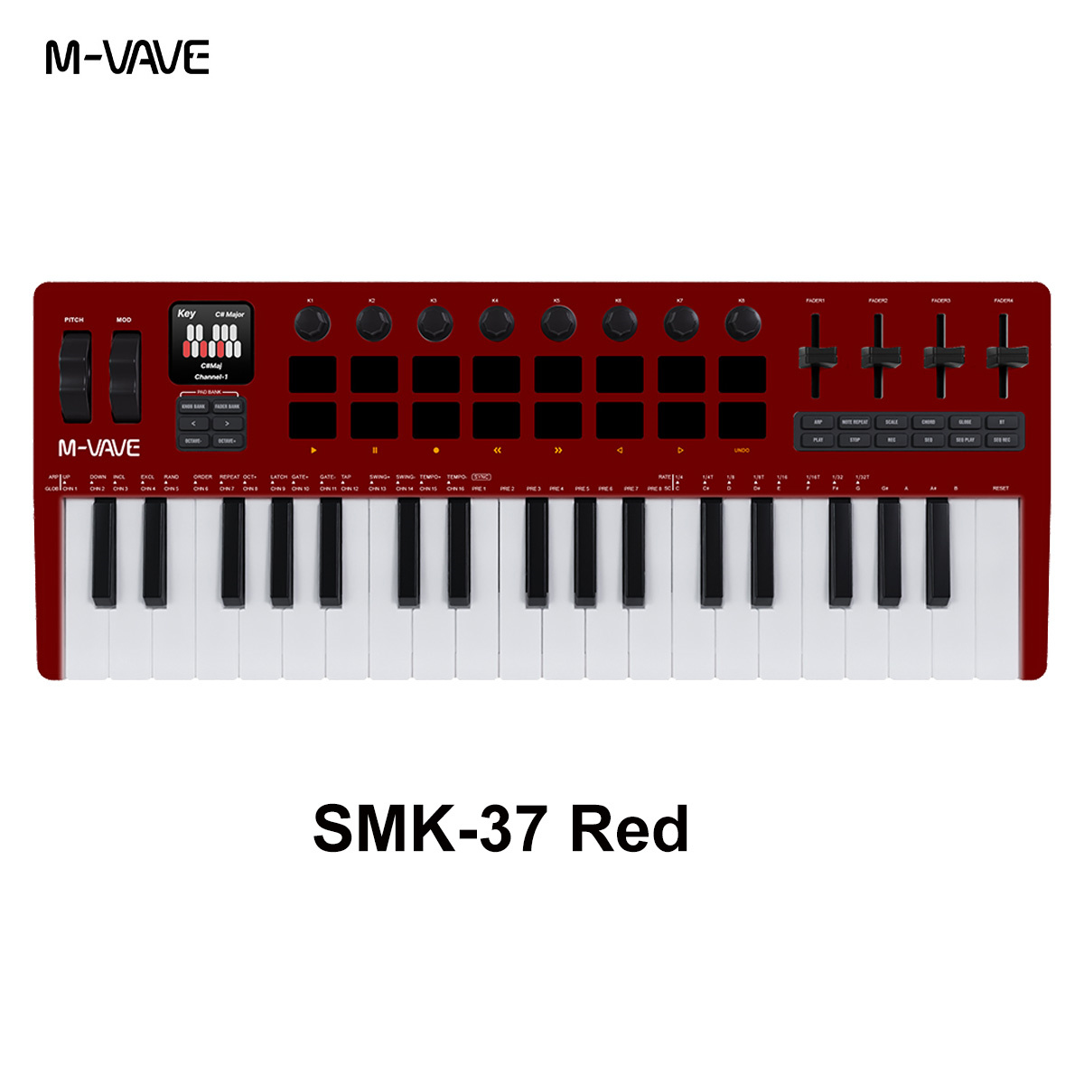 M-VAVE SMK-37 Pro New Wireless - Midi Controller Pad avaliação e preço