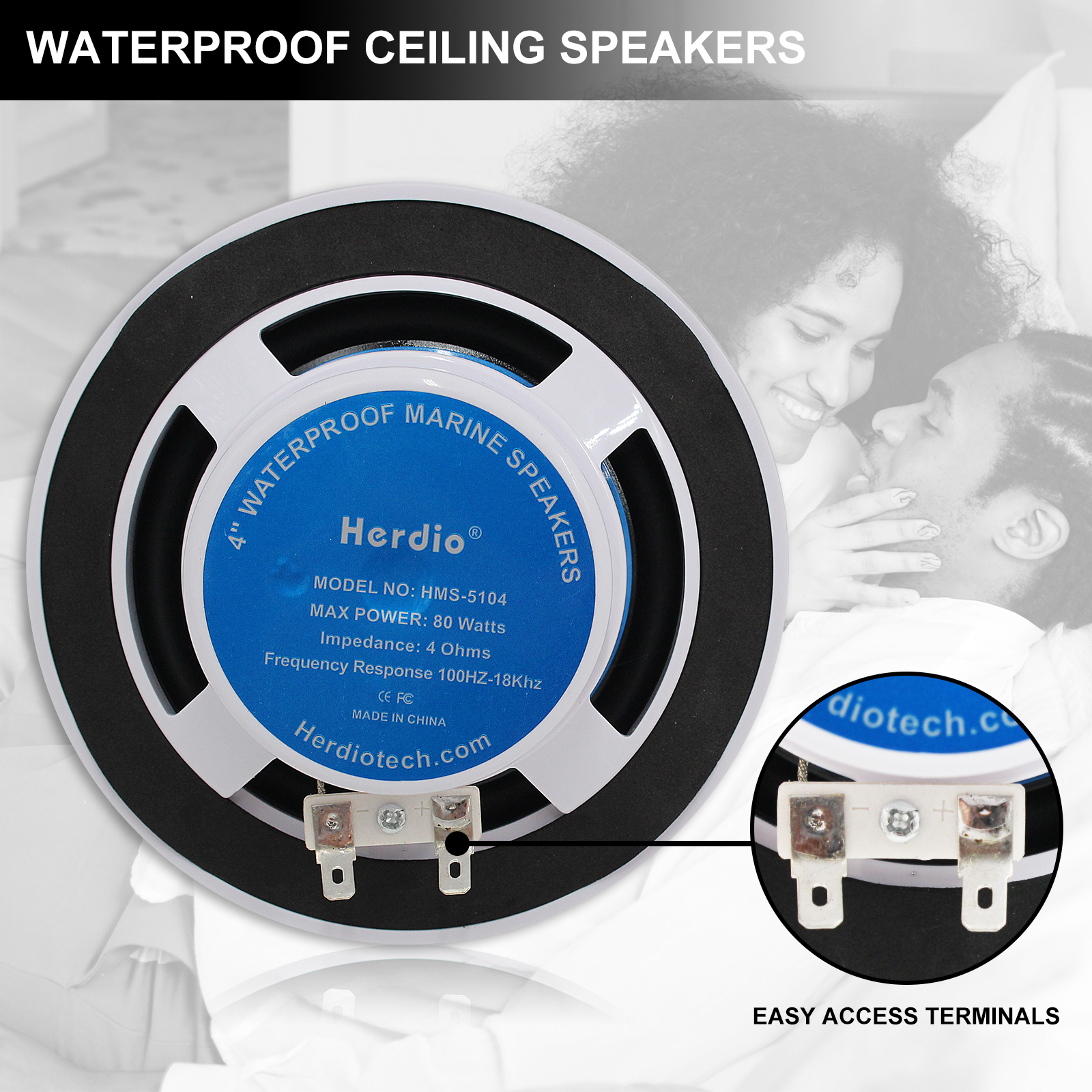 Herdio 4Pcs 320W Wall In Ceili - Audio Music Store avaliação e preço