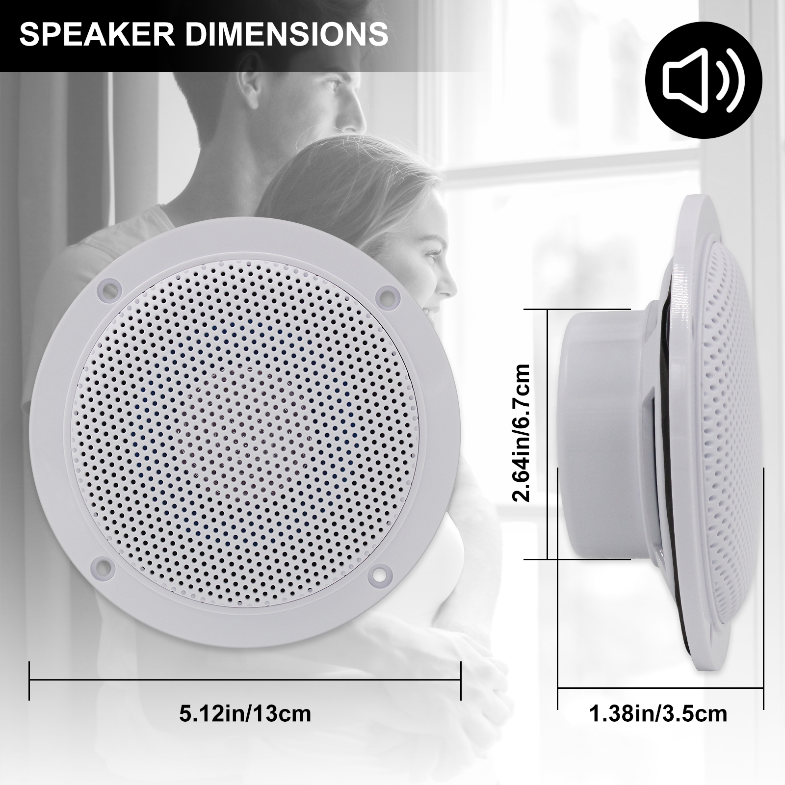 Herdio 4Pcs 320W Wall In Ceili - Audio Music Store avaliação e preço
