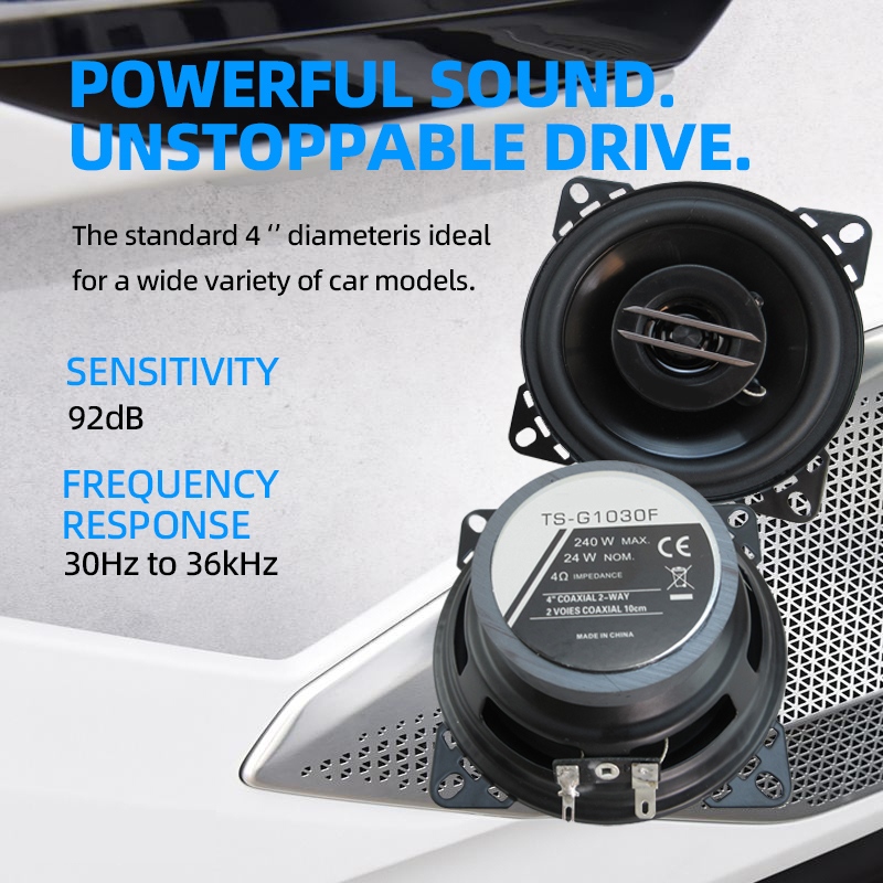 4 inch 240W Coaxial Audio Car  - Audio Universal Music avaliação e preço