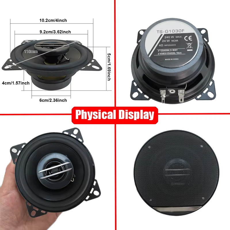 4 inch 240W Coaxial Audio Car  - Audio Universal Music avaliação e preço