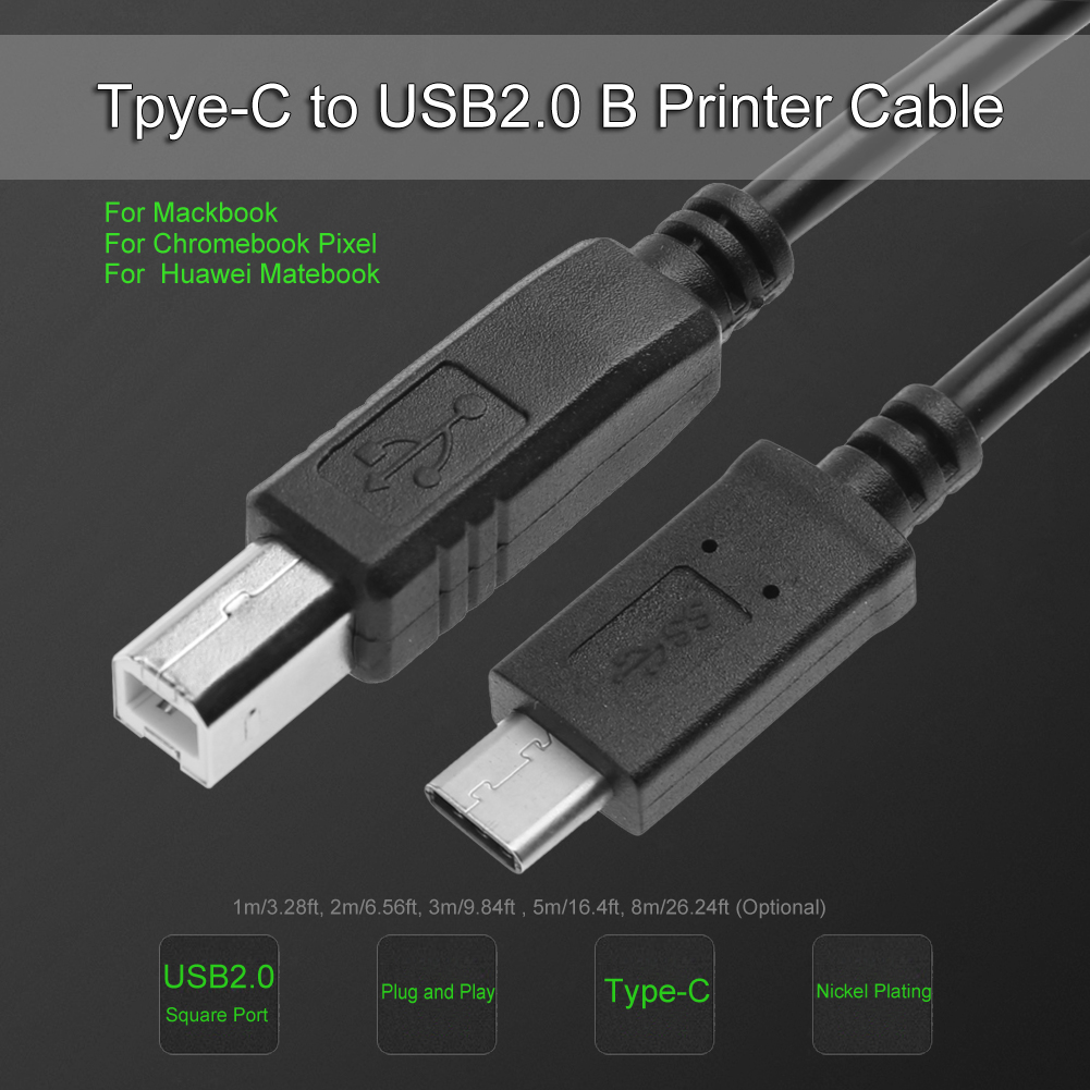 USB C To USB B Printer Cable T - Midi Controller Pad avaliação e preço