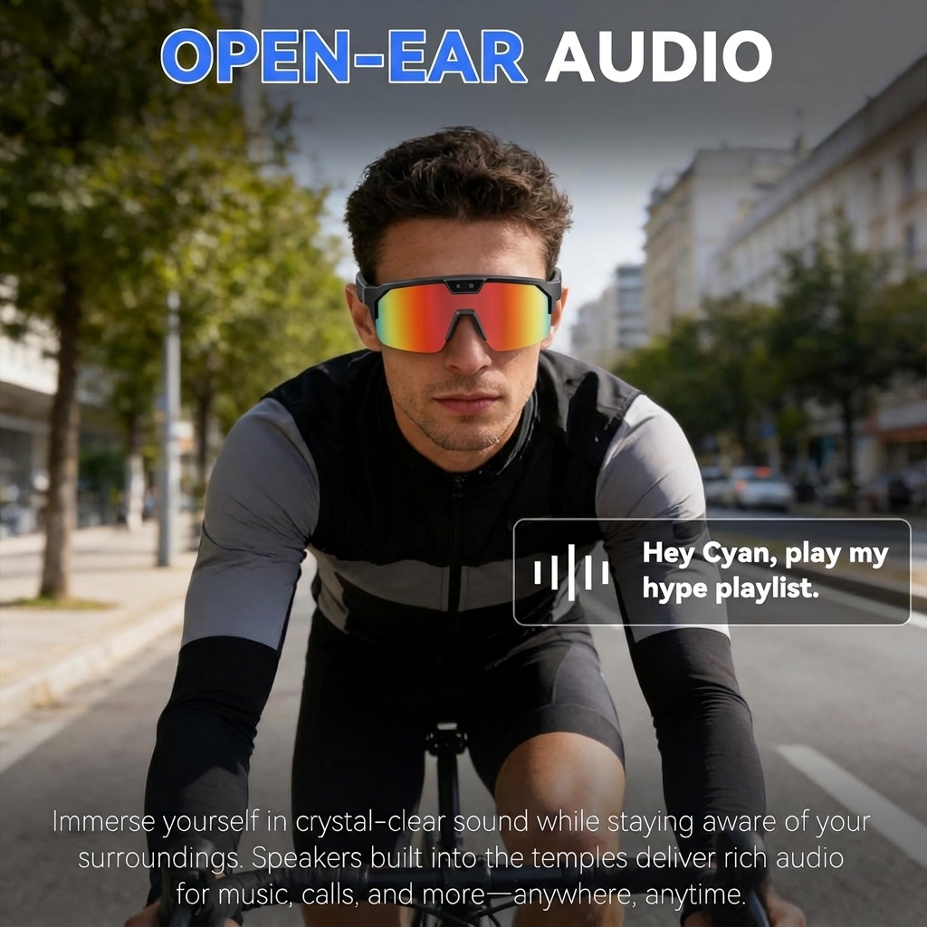 2026New AI Smart Glasses 1200P - Audio Music For Video avaliação e preço