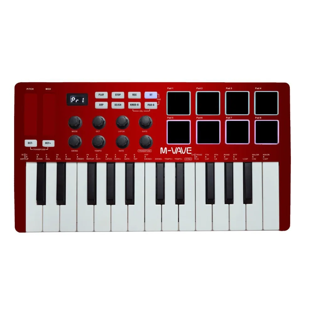 M-VAVE MIDI 25-Key USB MIDI Ke - Midi Controller Pad avaliação e preço