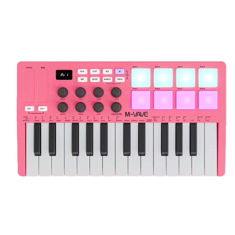 M-VAVE MIDI 25-Key USB MIDI Ke - Midi Controller Pad avaliação e preço