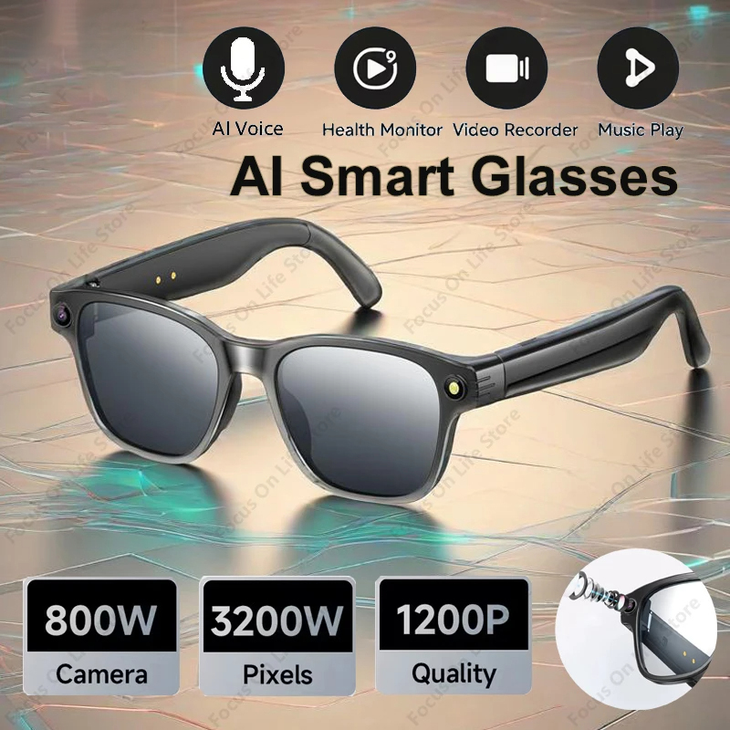 AI Smart Glasses 8 Million Cam - Audio Music For Video avaliação e preço