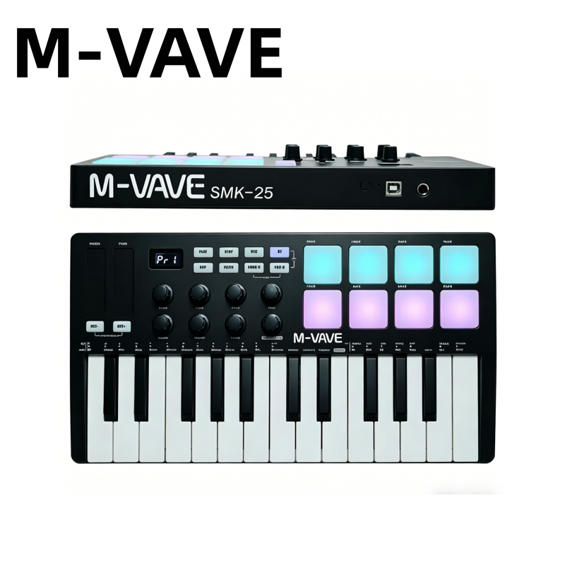M-VAVE SMK-25 Black Portable M - Midi Controller Pad avaliação e preço