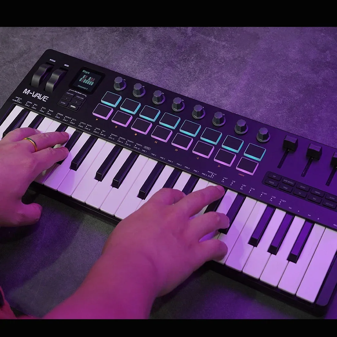 M-VAVE SMK-37 Pro 37-Key Porta - Midi Controller Pad avaliação e preço