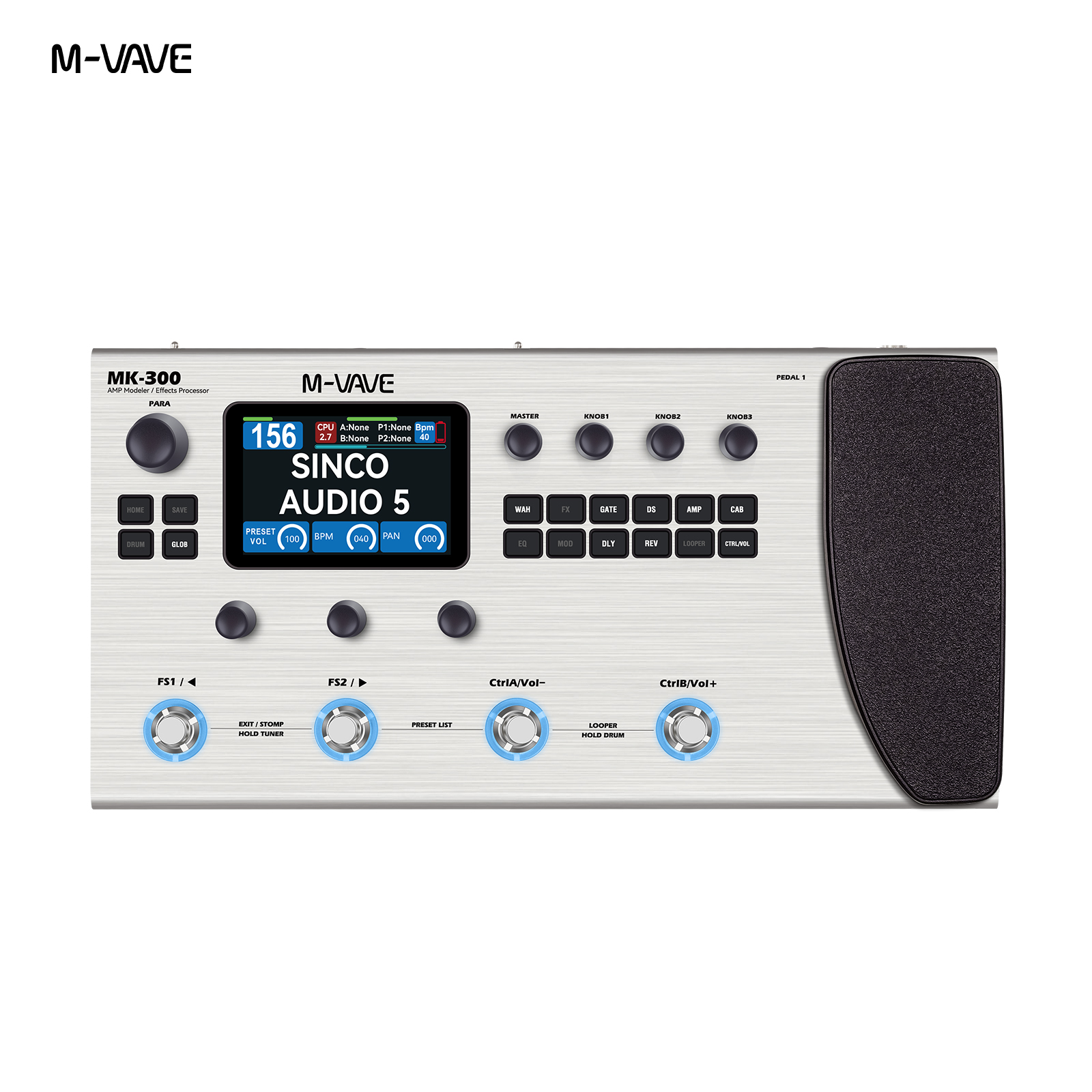 M-VAVE MK-300 Multi-Function G - Looper Pedal Guitar avaliação e preço