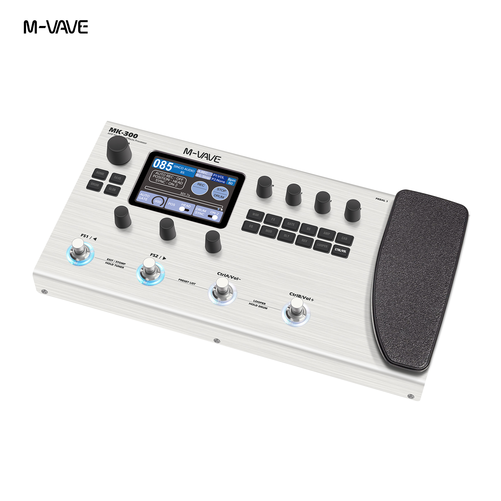 M-VAVE MK-300 Multi-Function G - Looper Pedal Guitar avaliação e preço